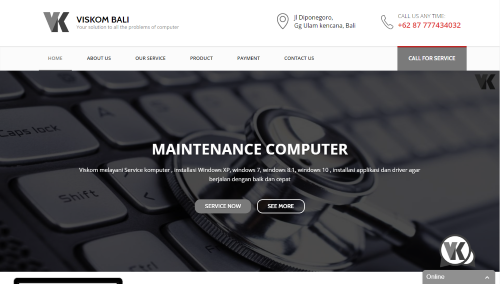 development website di bali